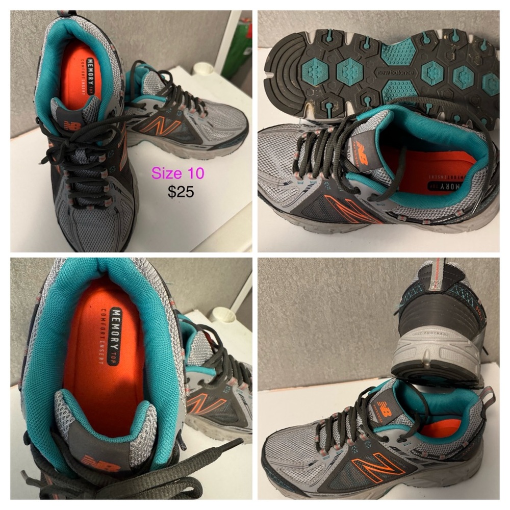 New Balance Women's Shoes in Gray and Orange